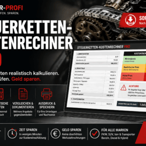 Steuerketten-Kostenrechner PRO zur Prüfung von Werkstattkosten und Reparaturangeboten